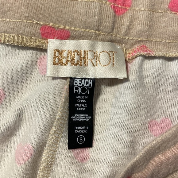 NEW Beach Riot Savannah Heart Sweatpants Joggers Pants, Tan Camel Pink, Dylan - Picture 13 of 13